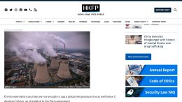 HKFP. 1. November 2021. Screenshot.